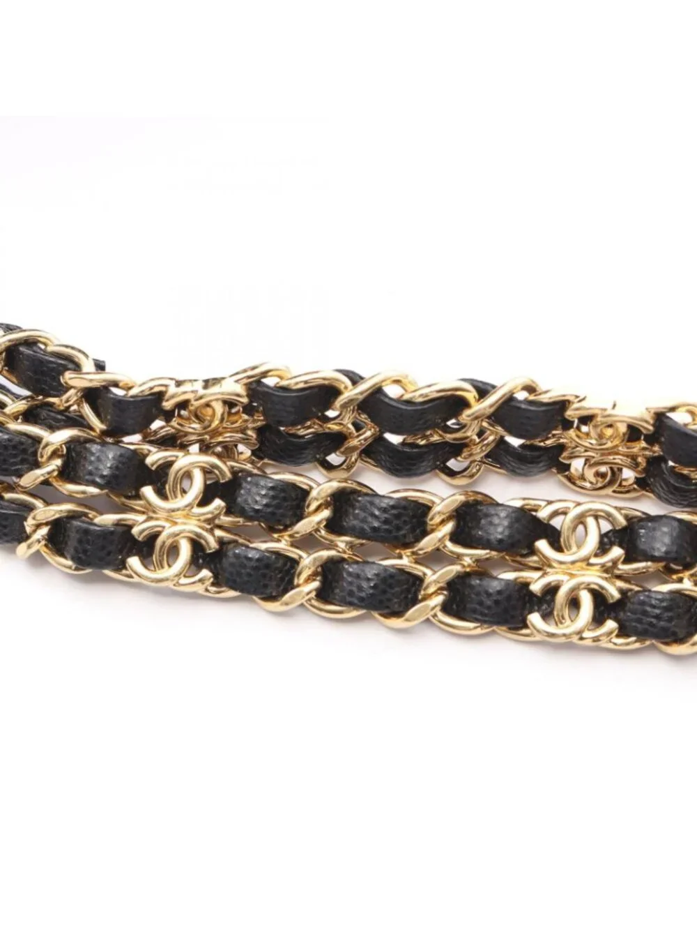 Chanel Shoulder Bag Quilted Vanity Black Caviar Leather Chain
